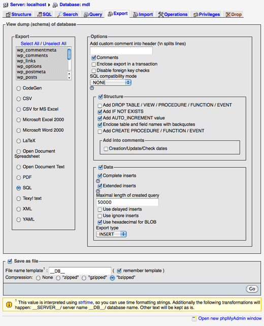 2-phpmyadmin-export