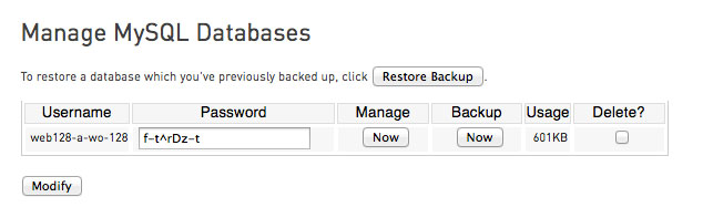 reset-wordpress-password3 Manage MySQL column on MySQL Databases page